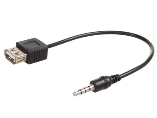 Maclean MCTV-693, 3.5mm, Uros, USB A-tyyppi, Naaras, 0,23 m, Musta