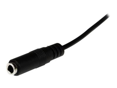 StarTech.com 2m Slim 3.5mm Stereo Extension Audio Cable - Male / Female - Headphone Audio Extension Cable Cord - 2x Mini Jack 3.5mm - 2 m (MU2MMFS) -
