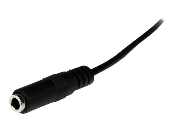 StarTech.com 2m Slim 3.5mm Stereo Extension Audio Cable - Male / Female - Headphone Audio Extension Cable Cord - 2x Mini Jack 3.5mm - 2 m (MU2MMFS) -