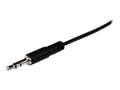 Miniatyrbilde 2 av 5: StarTech.com 2m Slim 3.5mm Stereo Extension Audio Cable - Male / Female - Headphone Audio Extension Cable Cord - 2x Mini Jack 3.5mm - 2 m (MU2MMFS) -