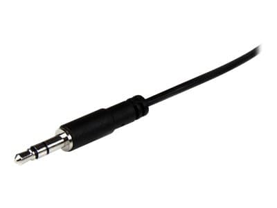 StarTech.com 2m Slim 3.5mm Stereo Extension Audio Cable - Male / Female - Headphone Audio Extension Cable Cord - 2x Mini Jack 3.5mm - 2 m (MU2MMFS) -