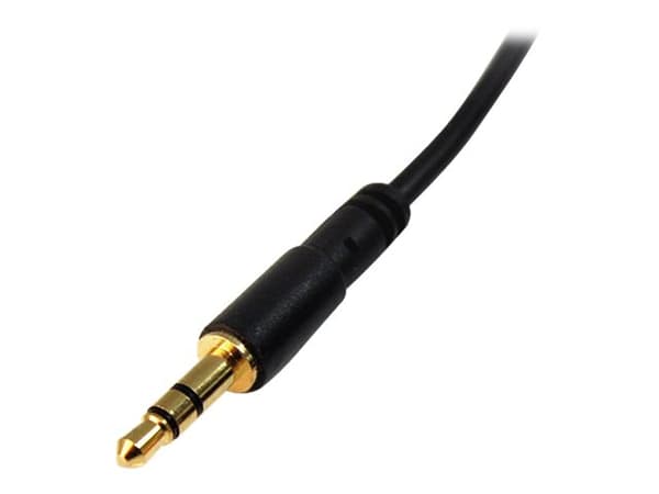 StarTech.com 3,5 mm ljudkabel - 3 fot - Slim - M / M - AUX-kabel - ljudkabel från hane till hane - AUX-sladd - hörlurssladd - extrakabel (MU3MMS) - l