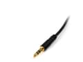 Miniatyrbild 4 av 5: StarTech.com 1 ft. (0.3 m) 3.5mm Audio Cable - 3.5mm Slim Audio Cable - Gold Plated Connectors - Male/Male - Aux Cable (MU1MMS) - Ljudkabel - mini-ph