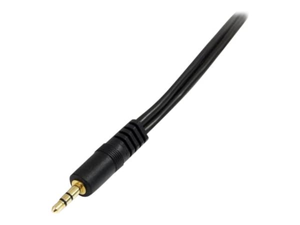 StarTech.com 6 in. 3.5mm Audio Splitter Cable - Stereo Splitter Cable - Gold Terminals - 3.5mm Male to 2x 3.5mm Female - Headphone Splitter (MUY1MFF)