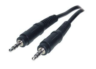 S-Conn 1.5m 3.5mm, 3.5mm, Hankjønn, 3.5mm, Hankjønn, 1,5 m, Sort