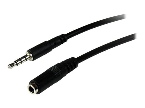 StarTech.com 2m 3.5mm 4 Position TRRS Headset Extension Cable - M/F - audio Extension Cable for iPhone (MUHSMF2M) - Forlengerledning for hodesett - 4