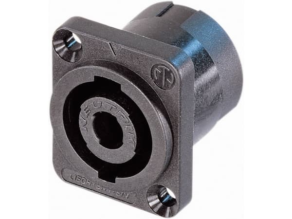 Neutrik NL4MP-ST, speakON, Svart, Polyamid, 250 V, 40 A, -30 - 80 ° C