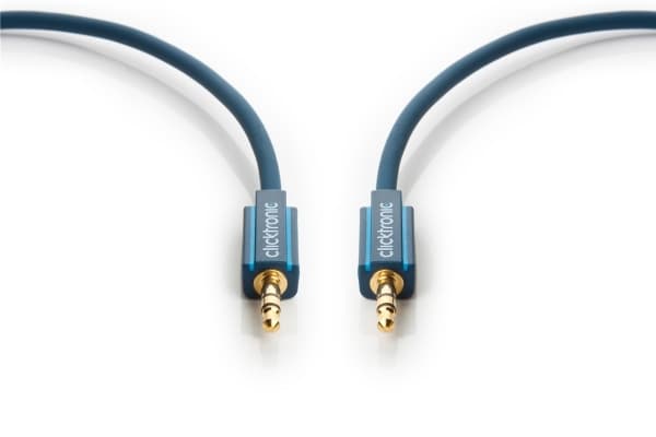 ClickTronic 70482, 3,5mm, Hankoppling, 3,5mm, Hankoppling, 10 m, Blå