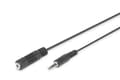 Miniatyrbilde 3 av 5: DIGITUS - Lydforlengelseskabel - mini-phone stereo 3.5 mm hunn til mini-phone stereo 3.5 mm hann - 1.5 m - skjermet - svart
