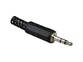 Pikkukuva 3 / 3: BKL Electronic 1107003, 3.5mm, Musta, Metallinen, Uros, Suora, Messinki, PVC-muovi, Polyoksimeteeni (POM), Nikkeli