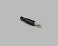 Pikkukuva 1 / 3: BKL Electronic 1107003, 3.5mm, Musta, Metallinen, Uros, Suora, Messinki, PVC-muovi, Polyoksimeteeni (POM), Nikkeli
