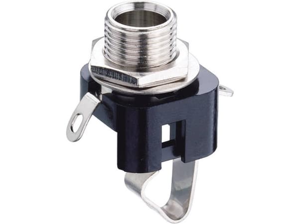 Lumberg KLBM 3 Jack-stik 6,35 mm Tilslutning, indbygning lodret Poltal: 2 Mono Sort 1 stk