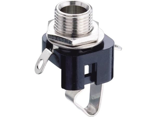 Lumberg KLBM 3 Jack-stik 6,35 mm Tilslutning, indbygning lodret Poltal: 2 Mono Sort 1 stk