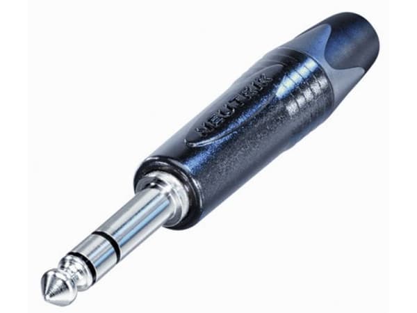 Neutrik NP3X-BAG-CON Jakkipistoke 6,35 mm liitin, suora Napaluku: 3 Stereo Musta 1 kpl