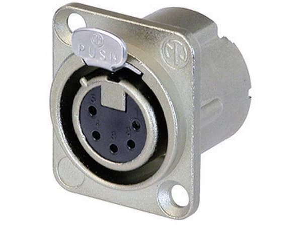 Neutrik NC5FD-LX, XLR, Aluminium, Sølv/nikkel, IP40, 1 mm², 1500 V