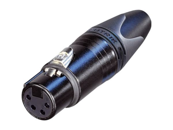 Neutrik NC4FXX-B, XLR, Sort, IP40, 1,5 mm², 1500 V, 3 mO