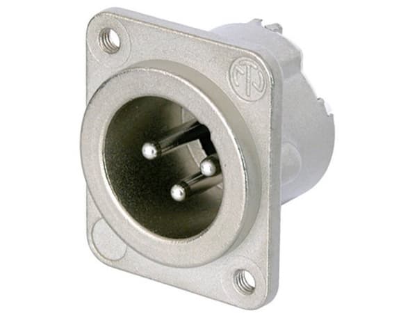 Neutrik NC3MD-LX-M3, XLR, Aluminium, Sølv/nikkel, IP40, 2,5 mm², 1500 V
