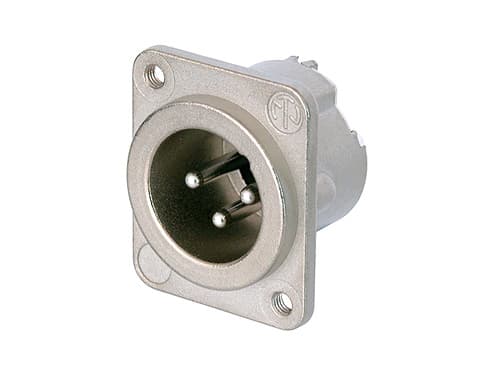Neutrik NC3MD-LX-M3, XLR, Aluminium, Sølv/nikkel, IP40, 2,5 mm², 1500 V