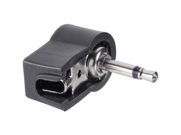 TRU COMPONENTS 1578952 Jack-stik 2,5 mm Stik, vinklet Poltal: 2 Mono Sort 1 stk
