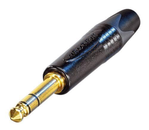 Neutrik NP3X-B, 1/4" telefonkontakt, svart, guld, 1,45 cm, -20 - 65 °C