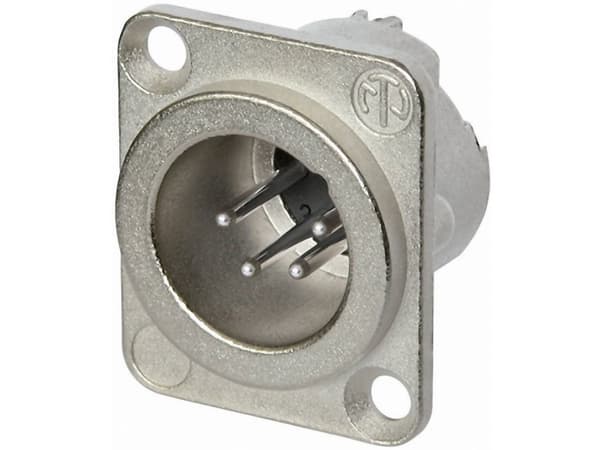Neutrik NC4MD-LX, XLR, Gjuten aluminium, Silver/Nickel, IP40, 1,5 mm ², 1500 V