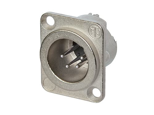 Neutrik NC4MD-LX, XLR, Gjuten aluminium, Silver/Nickel, IP40, 1,5 mm ², 1500 V