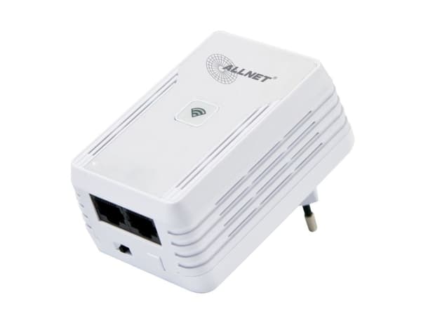 ALLNET ALL1682511V2, 500 Mbit/s, IEEE 1901, IEEE 802.3, Fast Ethernet, 10 100 Mbit/s, Wi-Fi 4 (802.11n), 802.11b, 802.11g, Wi-Fi 118) Hvit