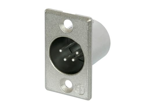 Neutrik NC4MP, XLR, Rustfritt stål, Messing, Nickel, Polyamid, Stål, Zink, Messing, IP40, 1,5 V