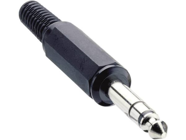 Lumberg KLS 3 Jack-stik 6,35 mm Stik, lige Poltal: 3 Stereo Sort 1 stk