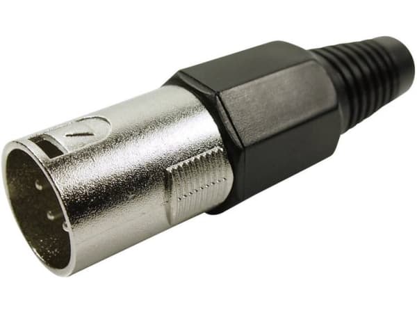Cliff FC6155 XLR-stik Stik, lige Poltal: 4 Sølv 1 stk