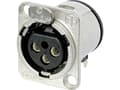 Miniatyrbilde 4 av 4: Neutrik NC3FD-H, XLR, Rustfritt stål, 26 mm, 24 mm, 31 mm, 1 stykker