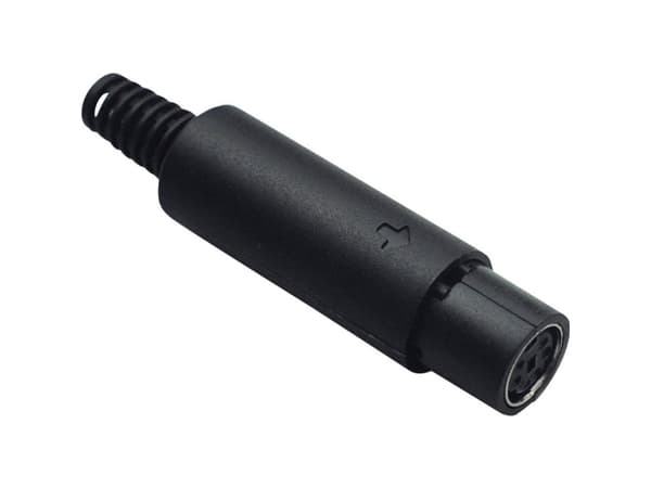 TRU COMPONENTS 1578814 Miniature-DIN-rundstik Tilslutning, lige Poltal: 5 1 stk
