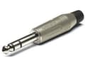 Miniatyrbilde 1 av 3: Amphenol ACPS-GN Jack-stik 6,35 mm Stik, lige Poltal: 3 Stereo Sølv 1 stk