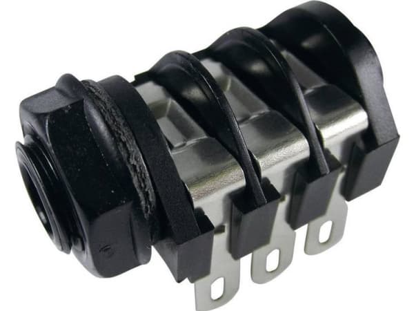 Cliff Cl1220a Jack Connector 6.35mm Socket, Installation Horizontal Number Of Positions