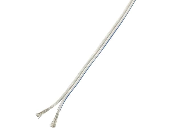 TRU COMPONENTS 1570289 Højtalerkabel 2 x 0.75 mm² Transparent 10 m
