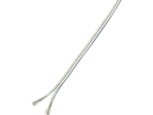 TRU COMPONENTS 1570289 Højtalerkabel 2 x 0.75 mm² Transparent 10 m