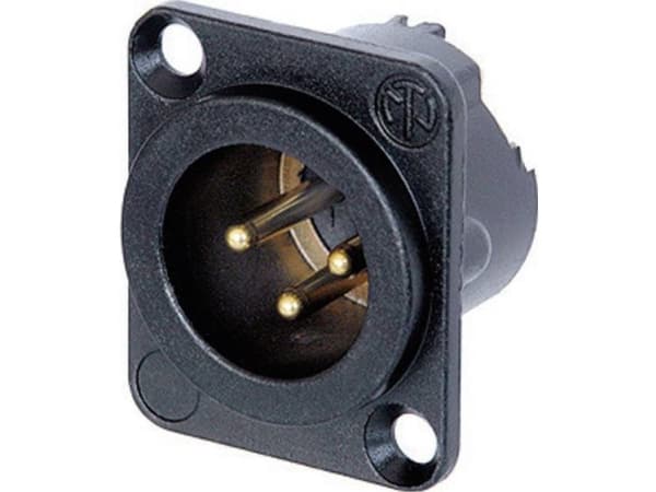 Neutrik NC3MD-LX-B, XLR, Lajittelu, Nikkel/guld, IP40, 2,5 mm², 1500 V
