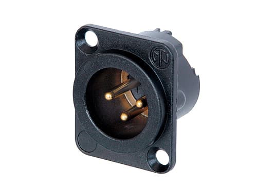 Neutrik NC3MD-LX-B, XLR, Lajittelu, Nikkel/guld, IP40, 2,5 mm², 1500 V