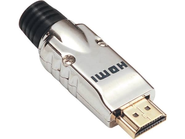 BKL Electronic 0905002 HDMI-stik Stik, lige Poltal: 19 Sølv 1 stk