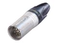 Miniatyrbild 3 av 4: Neutrik NC7MXX, XLR, Gjuten aluminium, Svart, Silver/Nickel, IP40, 1 mm ², 1500 V