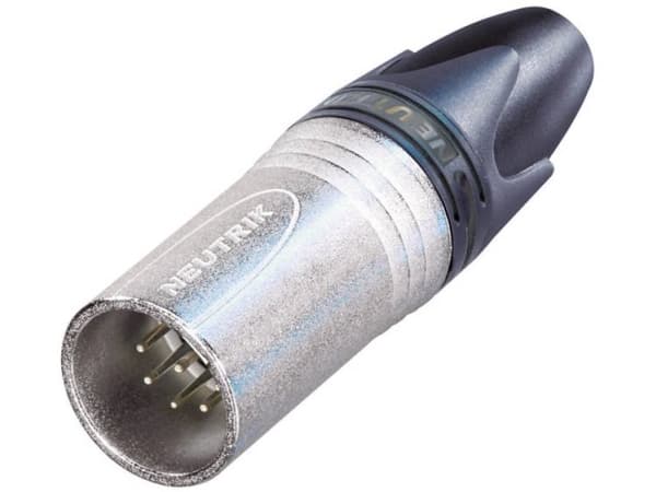 Neutrik NC7MXX, XLR, Gjuten aluminium, Svart, Silver/Nickel, IP40, 1 mm ², 1500 V