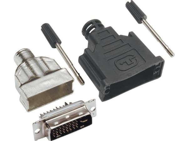 BKL Electronic 0908002 DVI-stik Stik, lige Poltal: 29 Sølv 1 stk