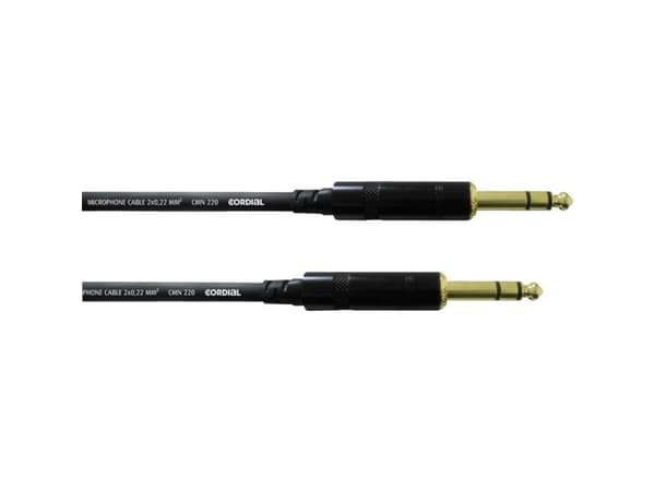 Cordial CFM1,5VV Jack Instrumenter Kabel [1x Jackstik 6,3 mm - 1x Jackstik 6,3 mm] 1.50 m Sort