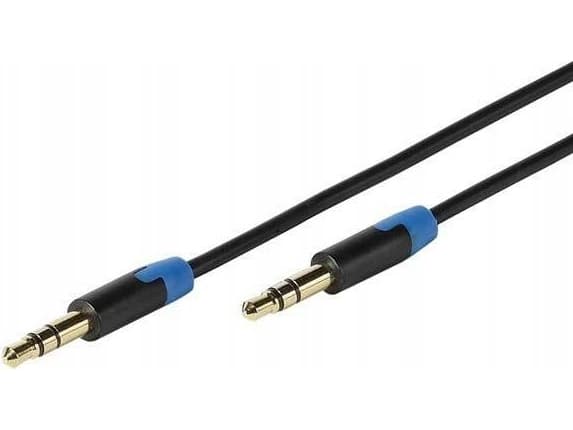 Vivanco 3.5mm/3.5mm, 0.6m, 3.5mm, Hankjønn, 3.5mm, Hankjønn, 0,6 m, Svart