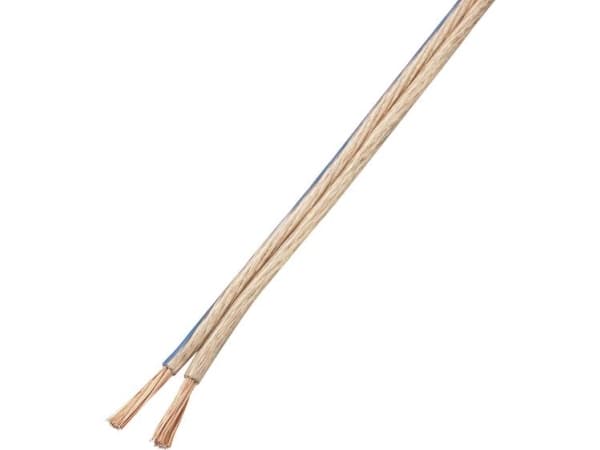 TRU COMPONENTS 1571459 Högtalarkabel 2 x 4 mm² Transparent 10 m