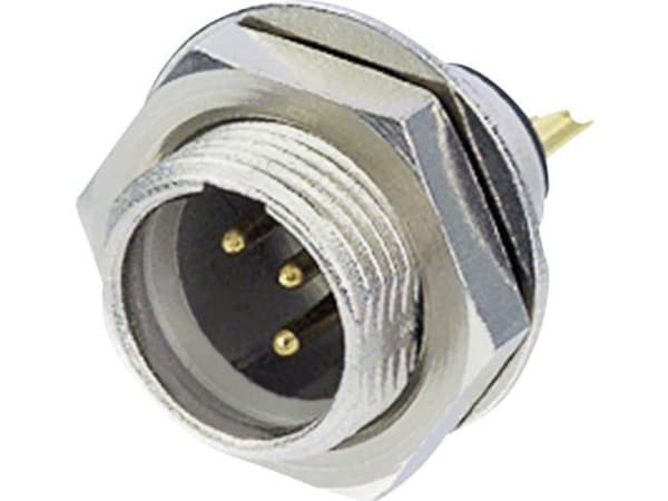 Rean AV RT3MPR Miniature-XLR-stik Stik, indbygning lodret Poltal: 3 Sølv 1 stk