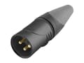Miniatyrbilde 2 av 2: Hicon HI-X3CM-HD-B XLR-stik Kobling, lige Poltal: 3 Sort 1 stk