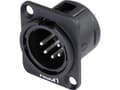 Pikkukuva 2 / 2: Hicon HI-X5DM-M XLR-liitin laippaliitin, kontaktit suorat napaluku: 5 Musta 1 kpl