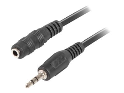 Lanberg - Forlængerkabel til audio - mini-phone stereo 3.5 mm han til mini-phone stereo 3.5 mm hun - 5 m - lajittelu