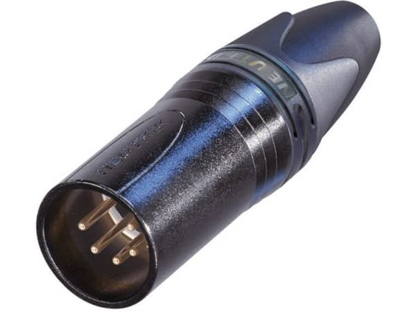 Neutrik NC5MXX-B, XLR, Svart, Nickel/Guld, IP40, 1 mm ², 1500 V